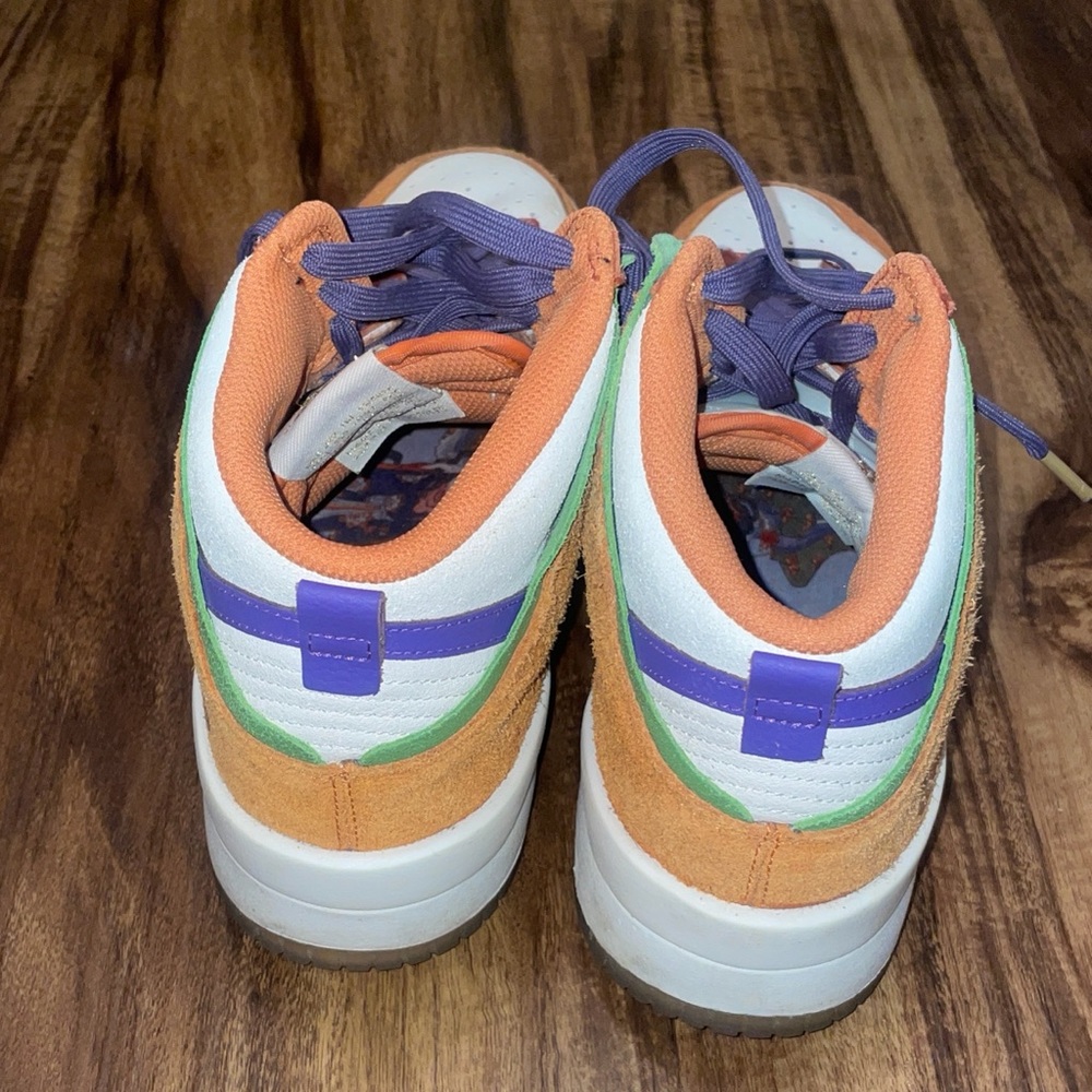 Nike Kids' Orange and Purple Sneakers - Picture 9 of 9